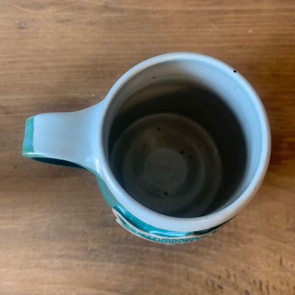 Whitefish Pottery Fish Coffee Mug Ceramic Whitefish Montana Handmade Green - Picture 5 of 9